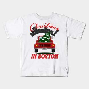 Christmas In Boston - Bettah Watch Out - Masshole Kids T-Shirt